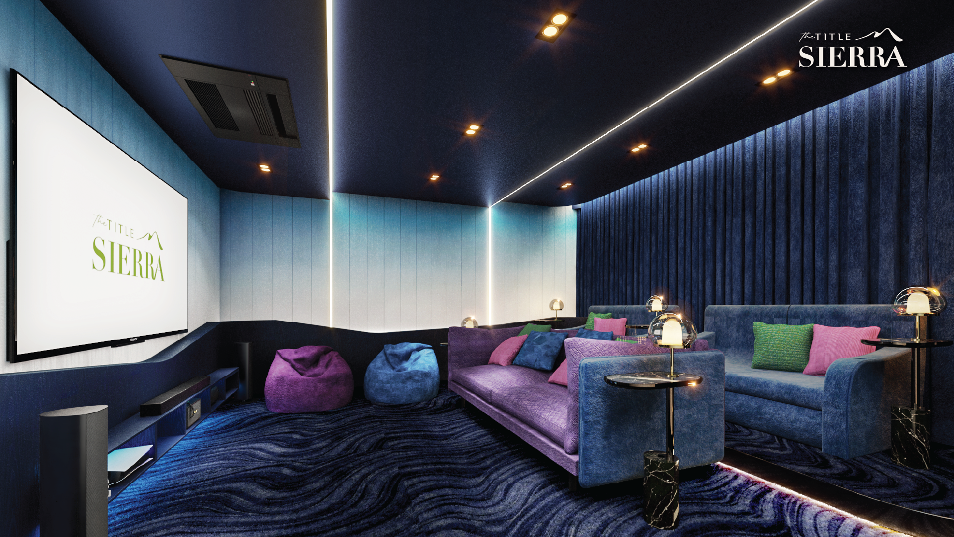 The Title Sierra theater room